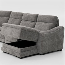 majestic gray sectional   