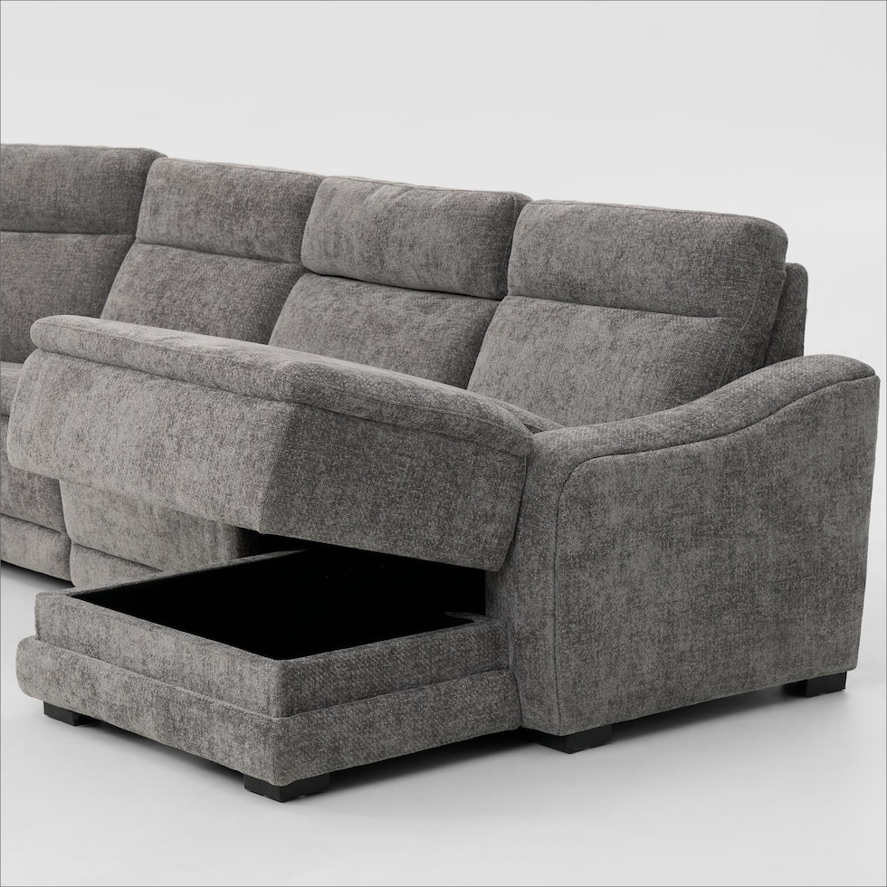 majestic gray sectional   