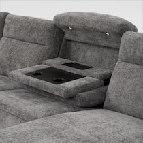 majestic gray sectional   