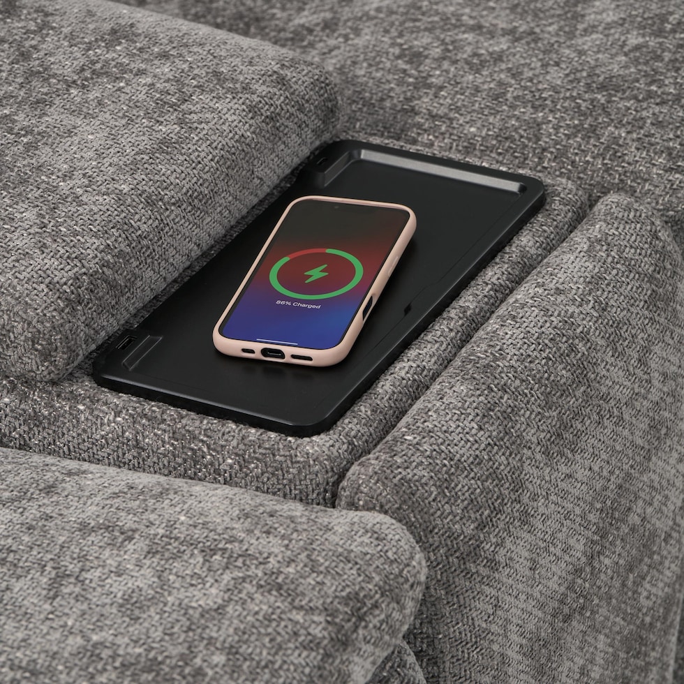 majestic gray sectional   