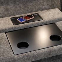 majestic gray sectional   