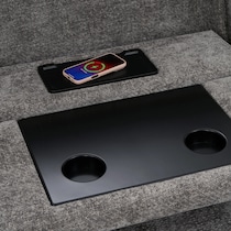 majestic gray sectional   