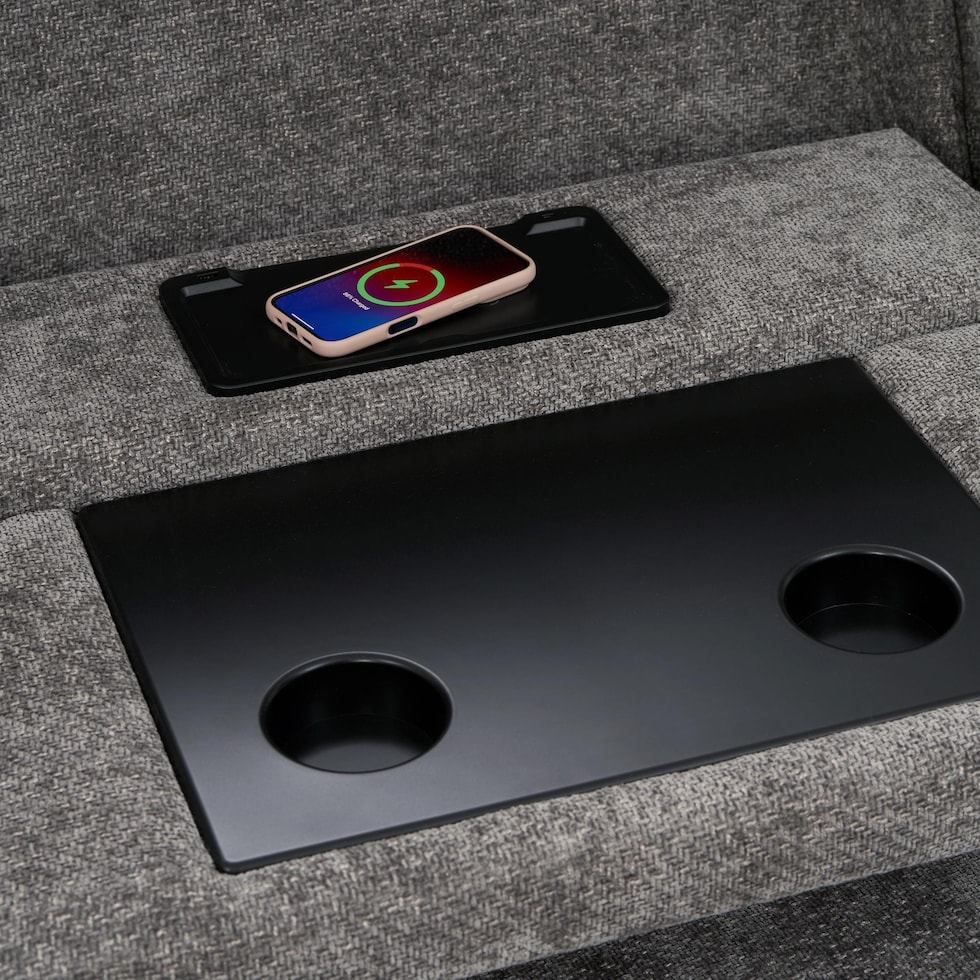 majestic gray sectional   