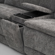 majestic gray sectional   