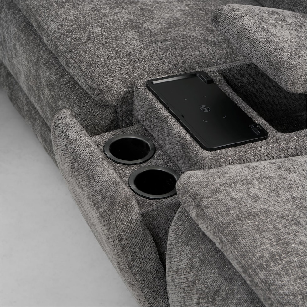 majestic gray sectional   