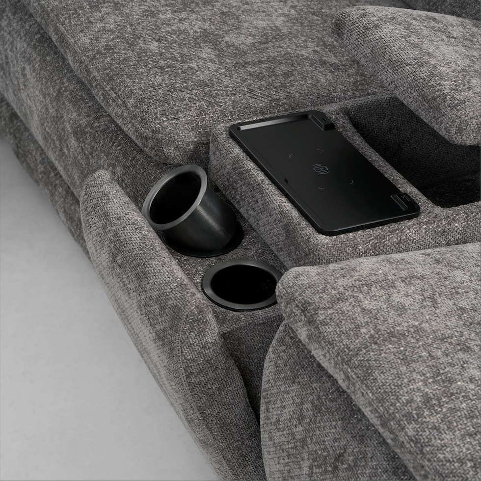 majestic gray sectional   