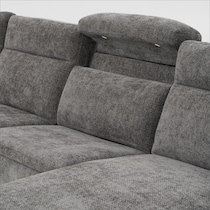 majestic gray sectional   