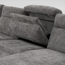 majestic gray sectional   