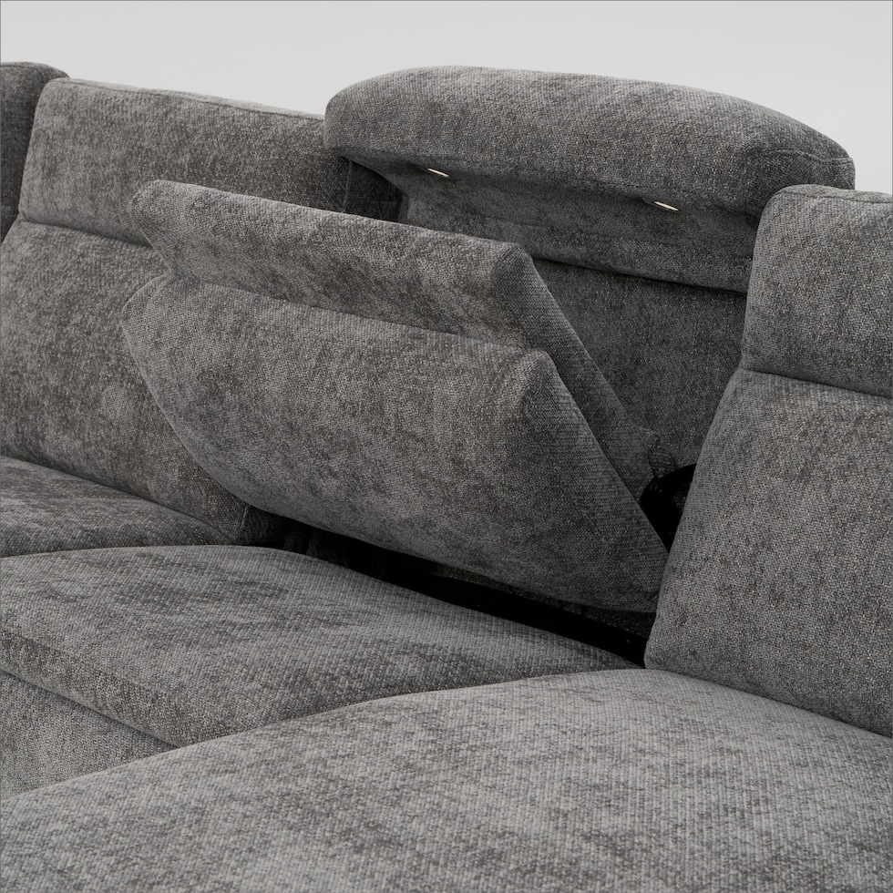 majestic gray sectional   