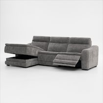 majestic gray sectional   