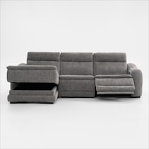 majestic gray sectional   