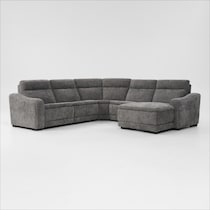 majestic gray sectional   