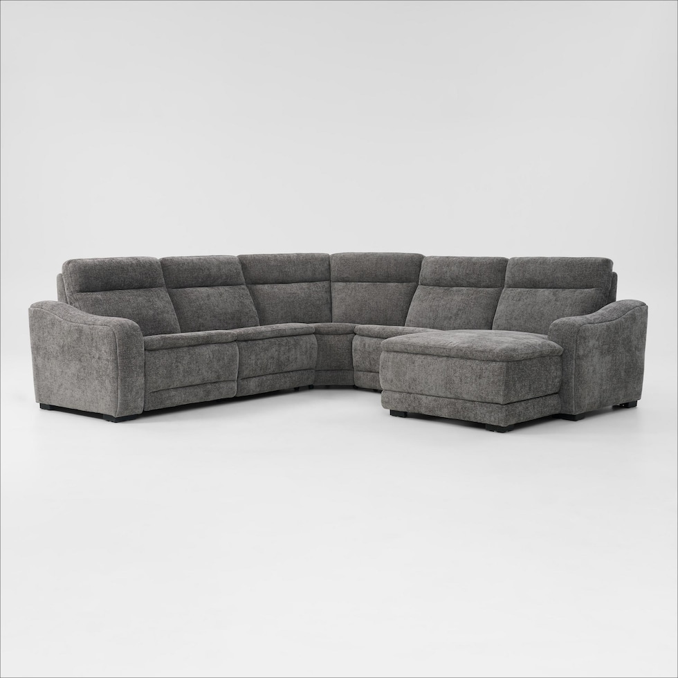 majestic gray sectional   