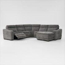 majestic gray sectional   
