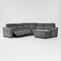 majestic gray sectional   