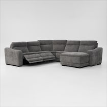 majestic gray sectional   