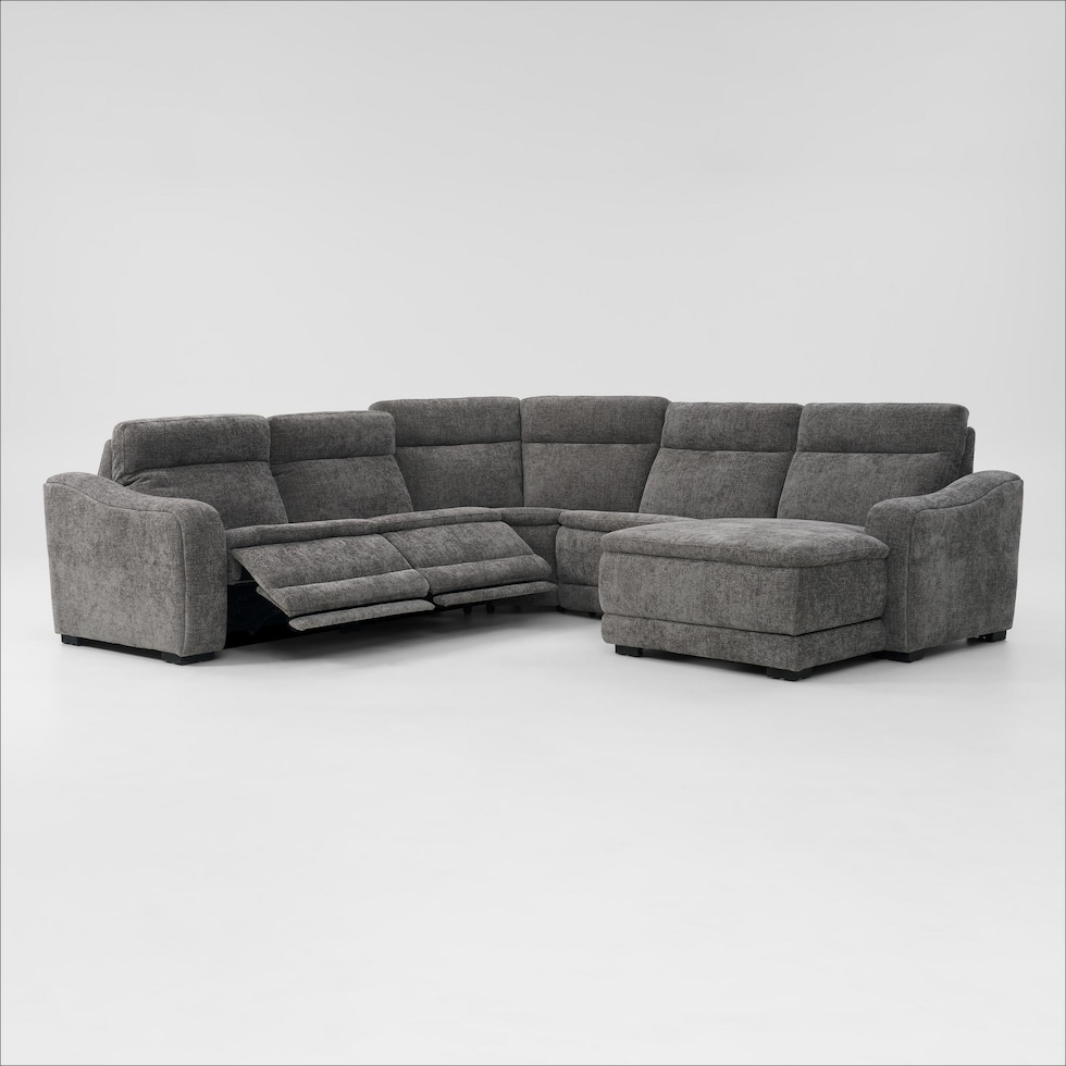 majestic gray sectional   
