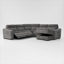majestic gray sectional   