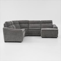 majestic gray sectional   