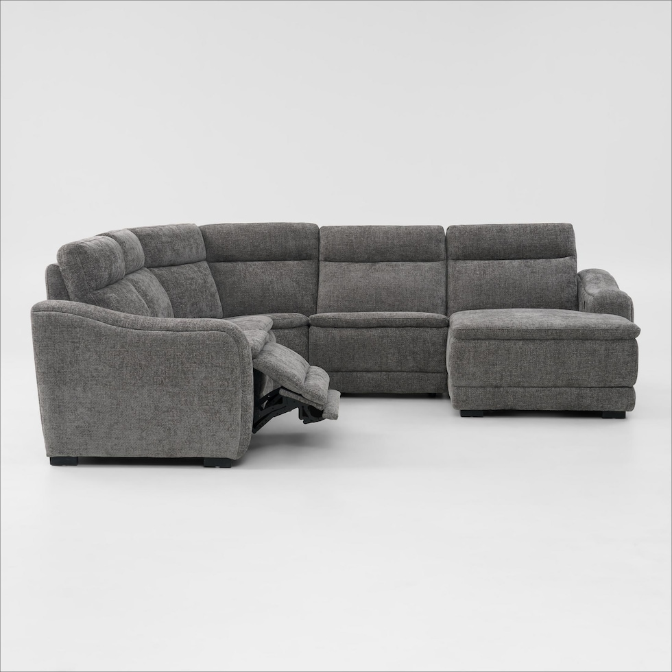 majestic gray sectional   