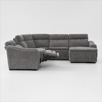 majestic gray sectional   