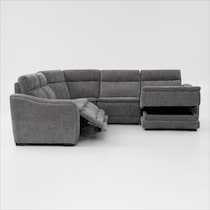 majestic gray sectional   