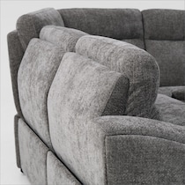 majestic gray sectional   