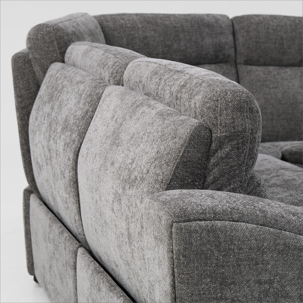 majestic gray sectional   