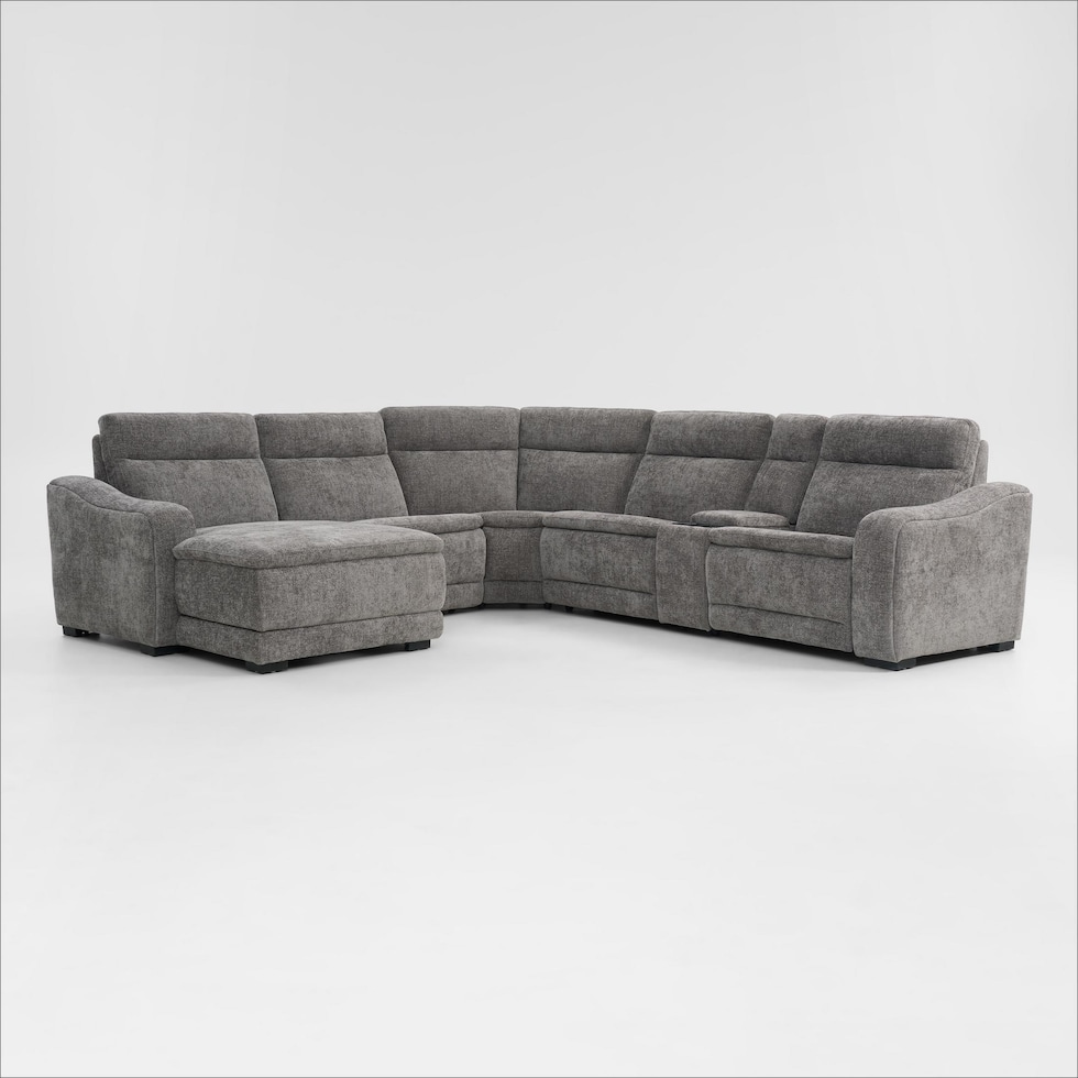 majestic gray sectional   