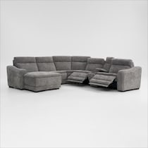 majestic gray sectional   