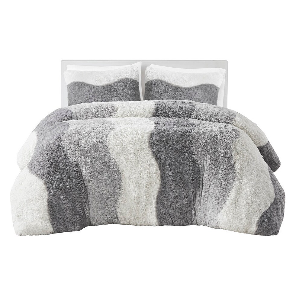 makenna gray full queen bedding set   