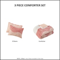 makenna pink full queen bedding set   