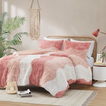 makenna pink king california king bedding set   