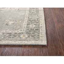 malachi gray area rug  x    