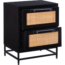 malcolm black nightstand   