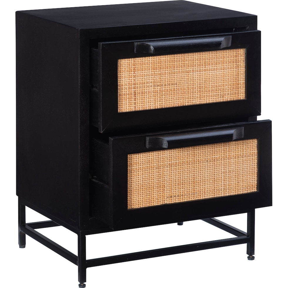 malcolm black nightstand   