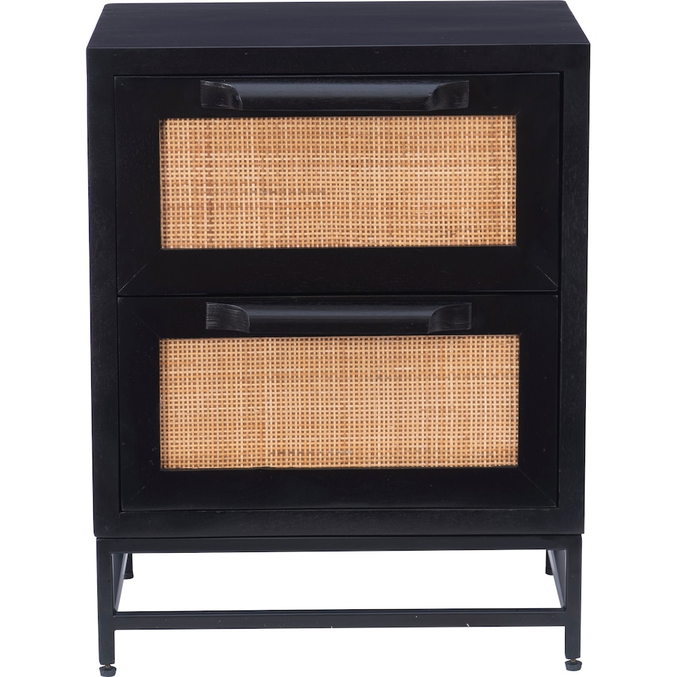 malcolm black nightstand   