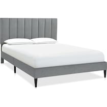 malia gray king bed   