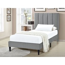 malia gray twin bed   