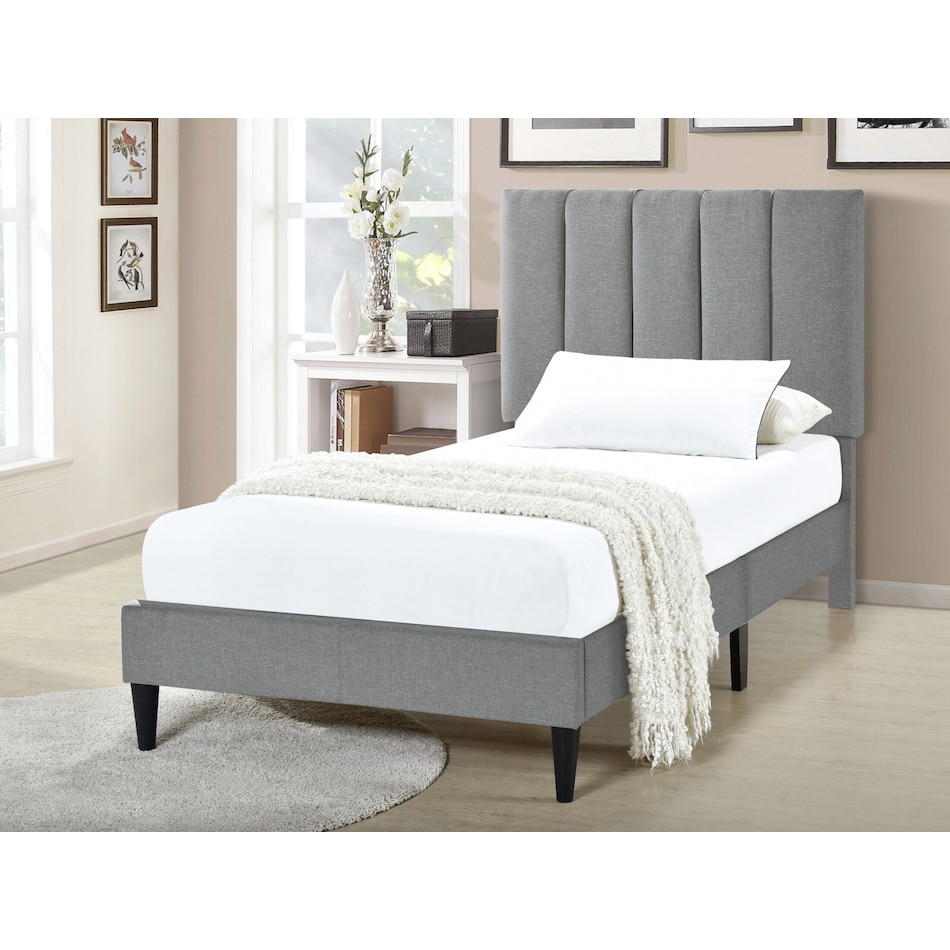 malia gray twin bed   