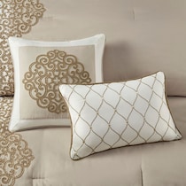 malia light brown queen bedding set   