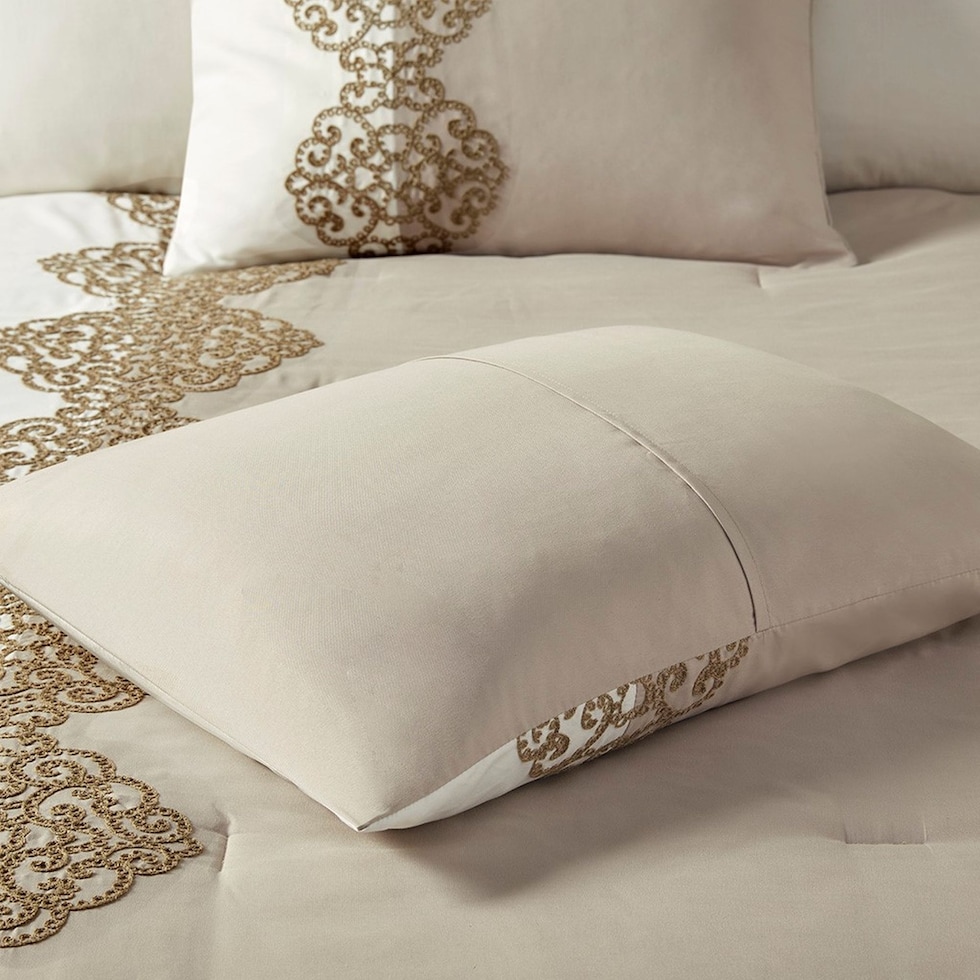 malia light brown queen bedding set   