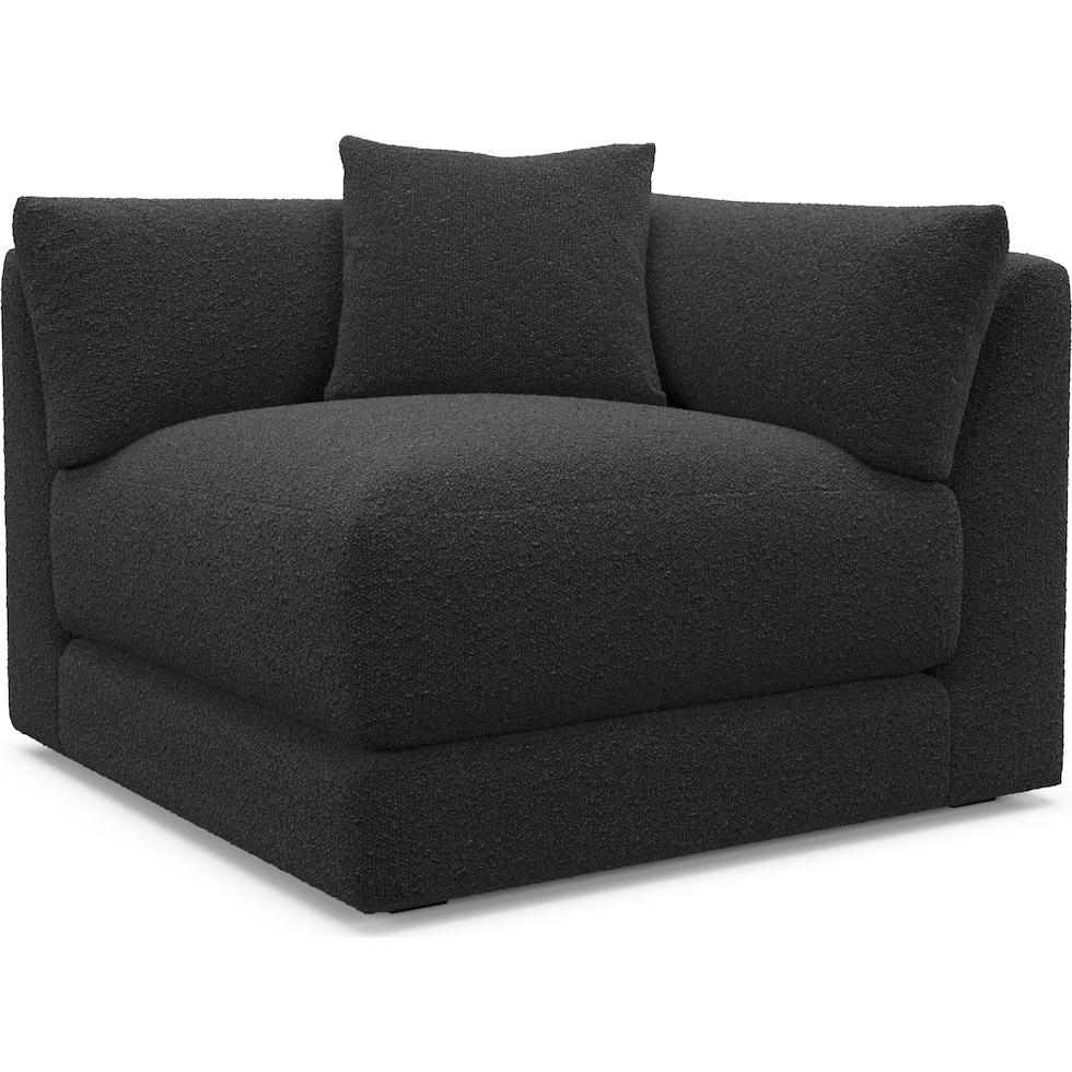 malibu black corner chair   
