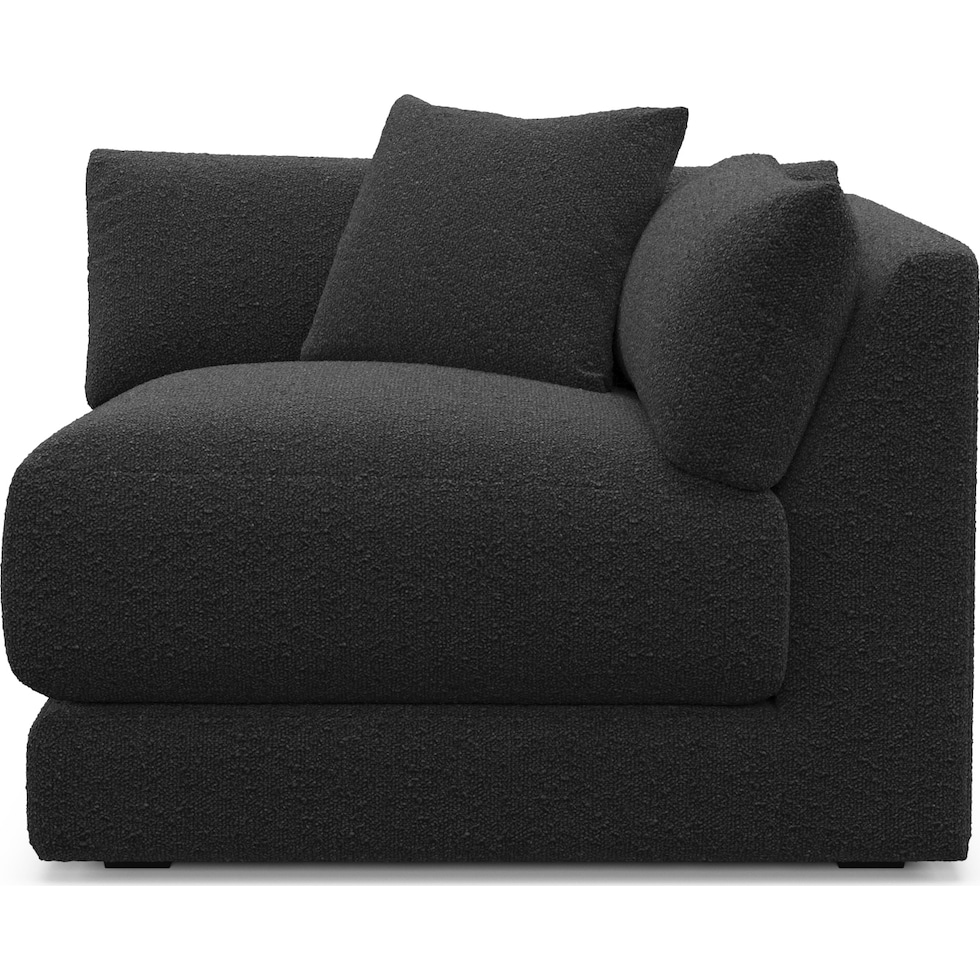 malibu black corner chair   