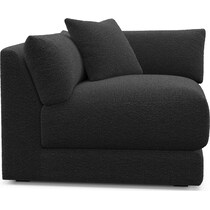 malibu black corner chair   