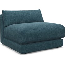 malibu blue armless chair   