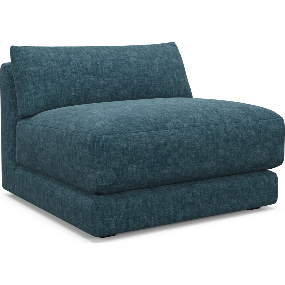 malibu blue armless chair   