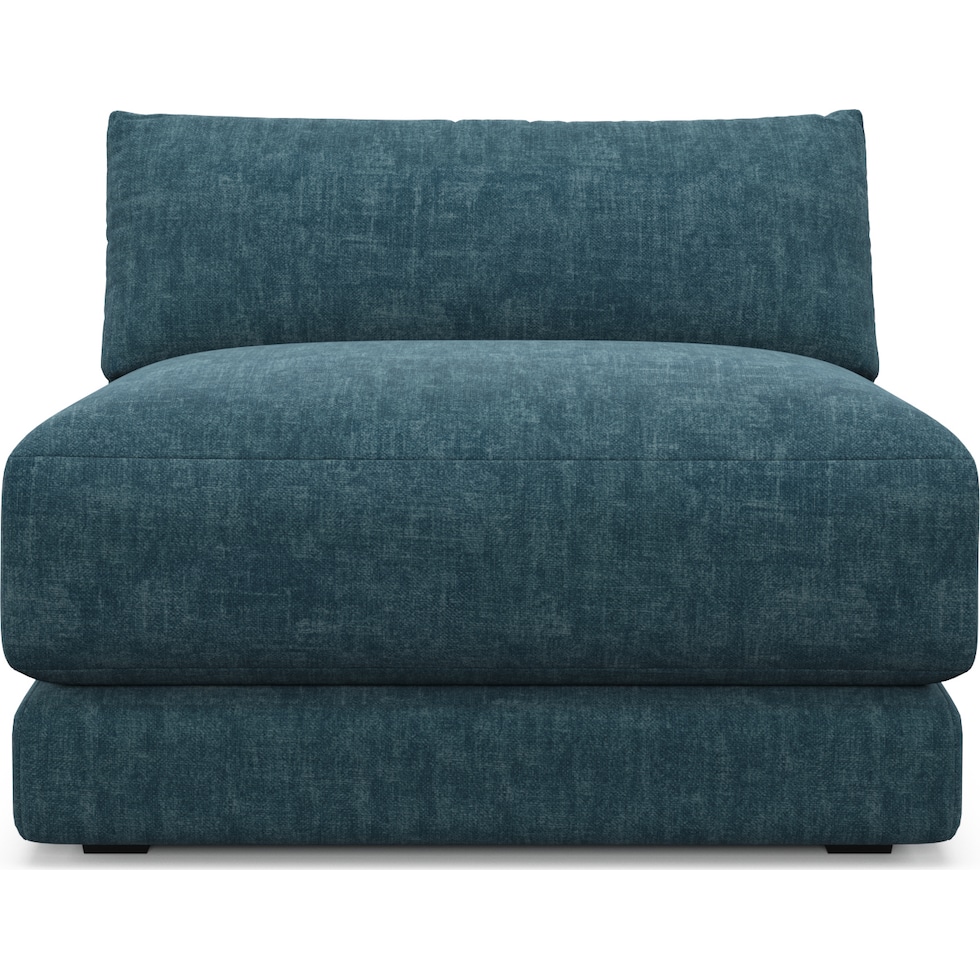 malibu blue armless chair   