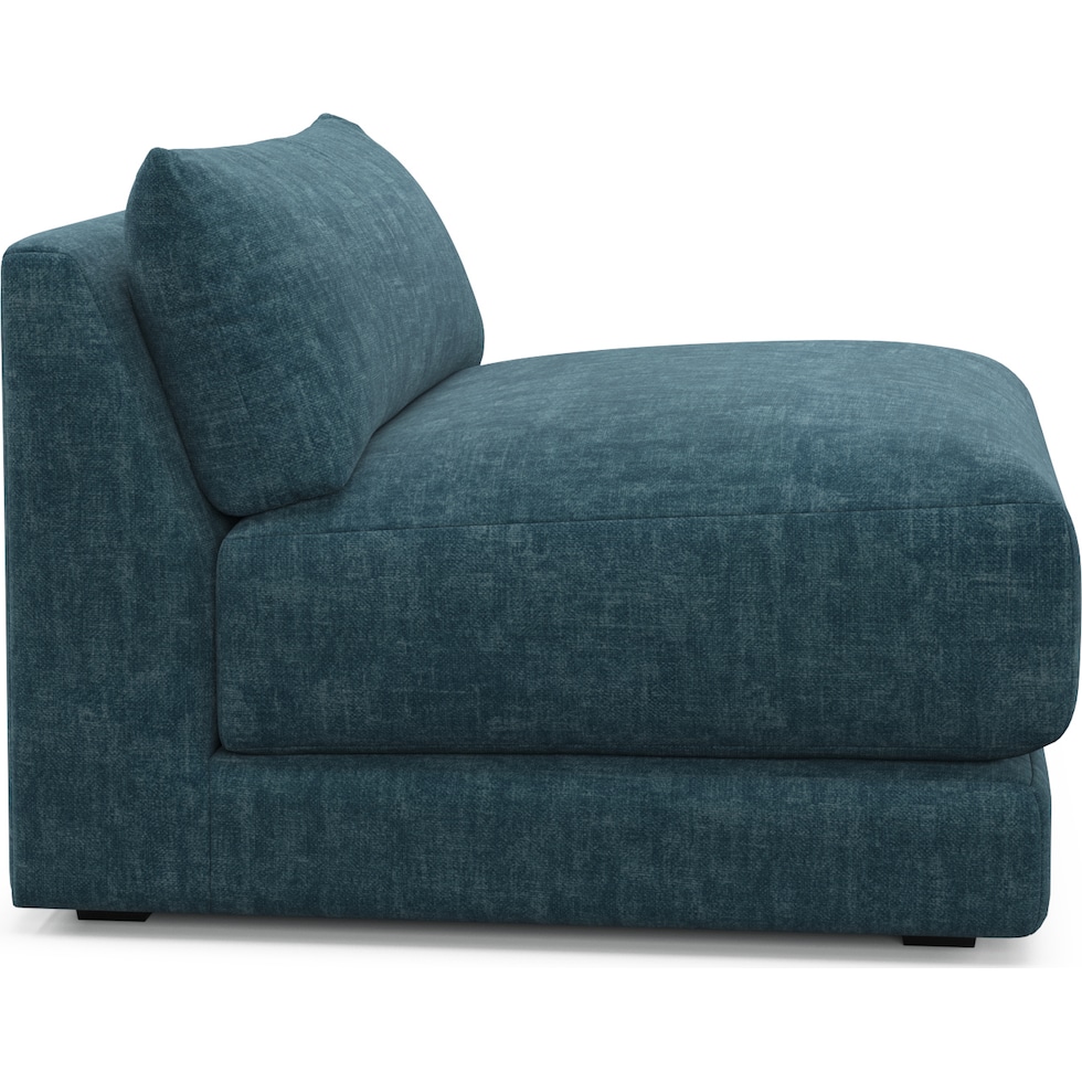 malibu blue armless chair   