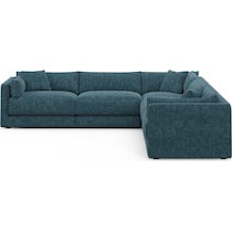 malibu blue sectional   